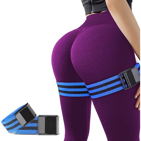 Bandes de restriction du flux sanguin pour fessiers et hanches féminines, bandes d'entraînement à l'occlusion, meilleures bandes de résistance en tissu pour exercer vos fesses, squat, cuisse (1/5)