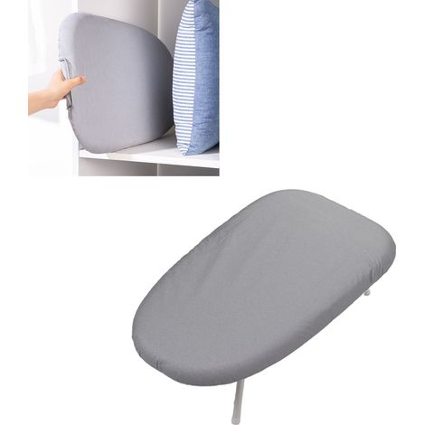 Petite table à repasser pliante, tapis de repassage, mini table à repasser, portant à vêtements, gris élégant - plateau nu, sans housses de repassage (1/5)
