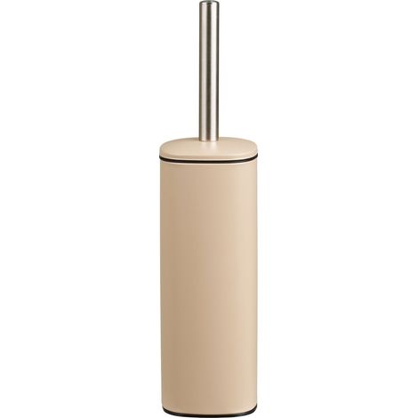 Porta scopino Lodi in metallo beige con scopino incluso (1/5)