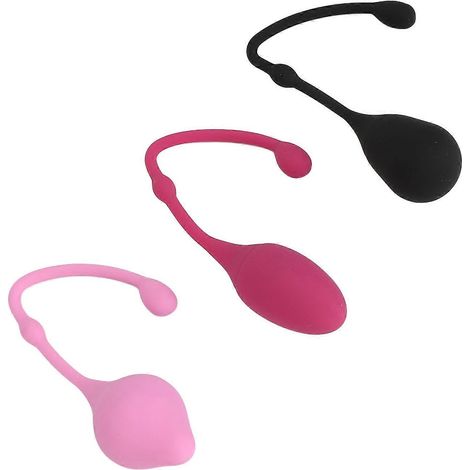 Lot de 3 ballons d'exercice en silicone pour le plancher pelvien féminin, pour la récupération post-partum et la prévention des fuites urinaires. (1/5)
