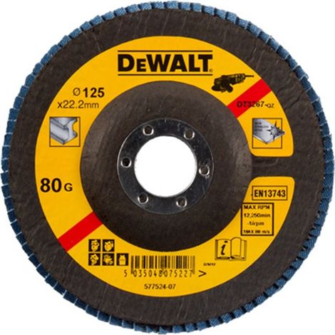 Disco de láminas, Ø125 mm, grano 80, Cóncavo DeWalt DT3267-QZ