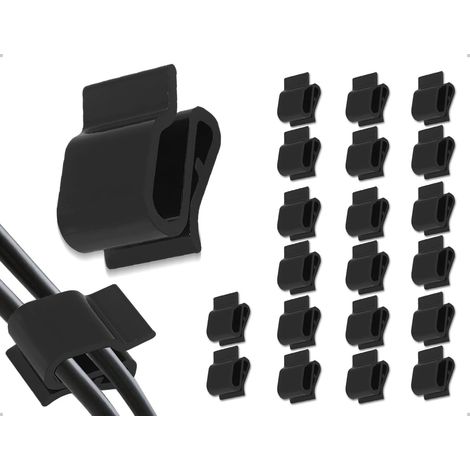 20 Serre câbles Pour Panneaux Solaires,Serre câbles Photovoltaïques en Plastique,Pinces Pour Fils PV,Serre fils Pour Cintres,Compatibles avec MC4 les Prises Photovoltaïques(Noir) (1/5)
