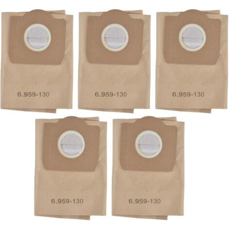 Jeffergarden 5 pièces sac à poussière pour aspirateur accessoire pour aspirateur Karcher 6.959‑130.0 WD3200 WD3300 WD3500 (1/4)