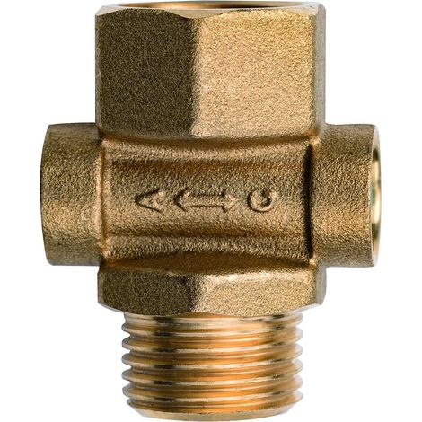 Robinet manomètre à bouton poussoir - Male - Femelle 15x21