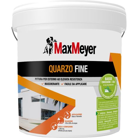 Pittura per esterni Maxmeyer quarzo fine bianco lt.14 (1/2)