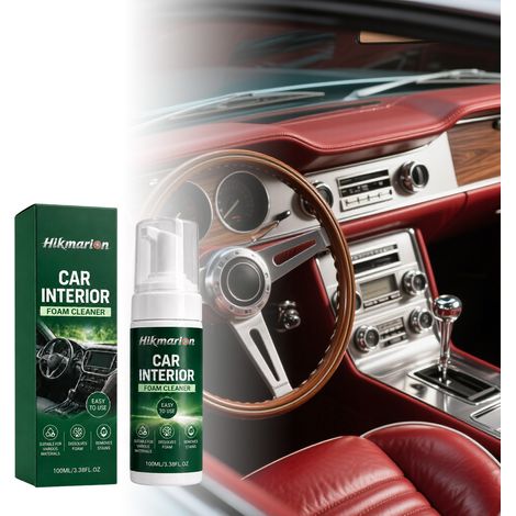 Schaumreiniger für den Autoinnenraum zur Reinigung, Staubentfernung, Fleckenentfernung und Aufbereitung von Sitzen und Armaturenbrett – 100 ml -- BIEMMEDUE (1/5)