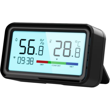 Beyamis Testeur température humidité Tuya WiFi/BT – LCD, app, contrôle vocal, Google Assistant (1/5)