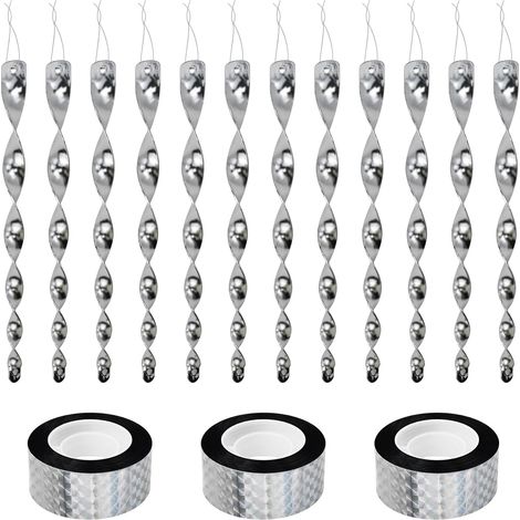 Lot de 10 moulins à Vent pour Jardin, Balcon, répulsif Anti-Oiseaux, réfléchissant, pour décoration de Jardin, Jardin, verger, Cour (1/5)