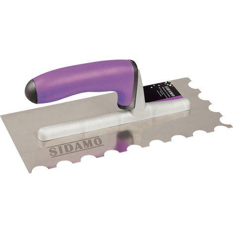 LEIMSCHAUFEL AUS EDELSTAHL 270 X 130 HALBMONDZAHNUNG R10 MM SIDAMO - 11255017