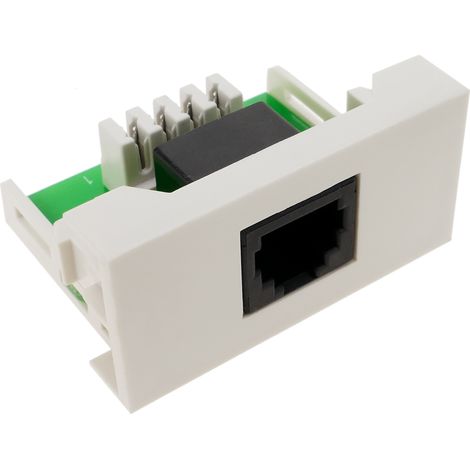 BeMatik - Module de 45x22 5mm RJ11 Cat.3 (1/4)