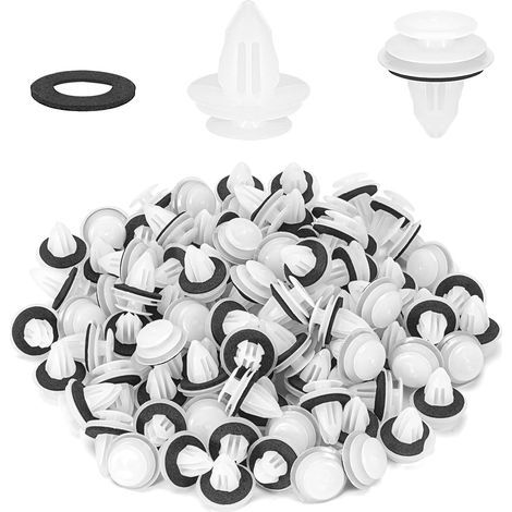 Ensemble de 50 clips de garniture de voiture avec design à coussin en mousse - Pinces pour voiture (1/5)
