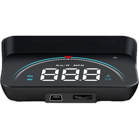 M8 HUD Affichage tête Haute Voiture ,Affichage De Voiture De Jauge ODB 3.5 Pouces Affichage Tête Haute OBD2 HUD Projecteur Affichage De Voiture Numérique Pour Voiture Multifonction Portable(noir) (1/4)