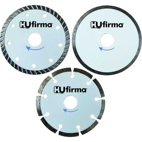 Disco Diamantati Set 3 Pezzi Hu-Firma Hobby White Dia.Mm.115