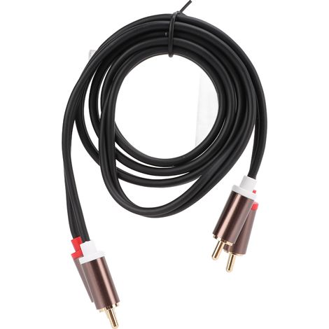 2 Câbles RCA Haute Fidélité pour Systèmes Audio, Home Cinéma et Chaînes Hi-Fi