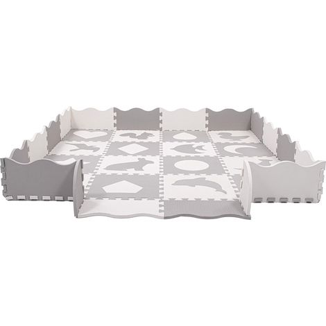 TAPPETO IN SCHIUMA PER BAMBINI PUZZLE EDUCATIVO SPESSO 150x150cm PIEGHEVOLE RECINTO XXL (1/5)