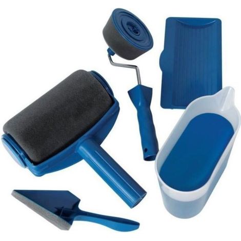 Kit Rouleau A Peinture - Microfibres - Pour Murs Plafonds Bois Métal - 1 Pièce (1/2)