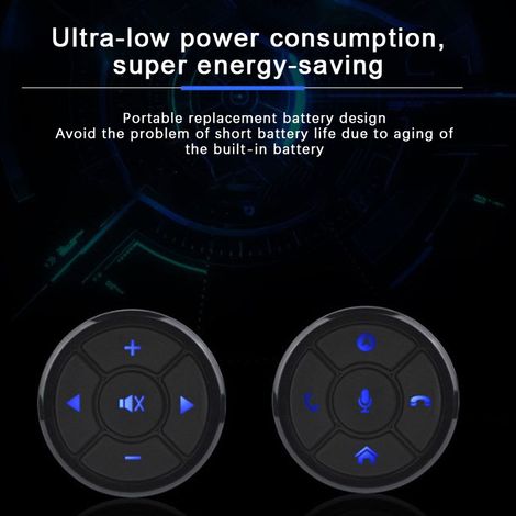 New universal multifunction steering wheel control technology for cars, compatible with large Android screens and wireless navigation. (1/5)