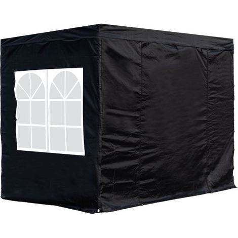 Packs Laterales Carpas Plegables - Pack 4 Laterales para Carpas 3x4,5 Master 2L1V1P - Negro