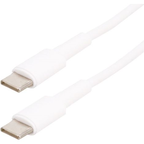 Cordon USB 2.0 - C M/M - 3A - blanc - 1 m ERARD - 722703 (1/2)