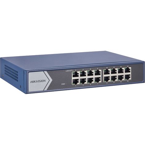 Hikvision DS-3E1516-EI switch di rete Gestito Gigabit Ethernet (10/100/1000) 1U Blu