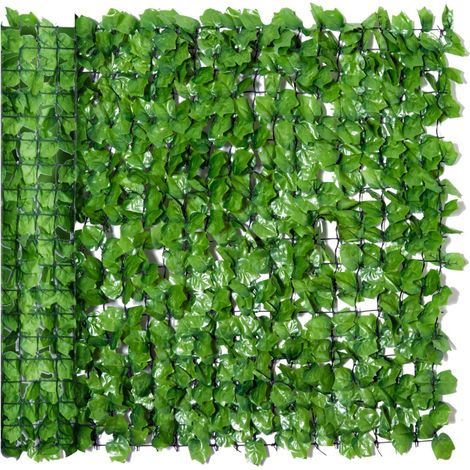 Haie Artificielle Occultation-UV Résistante-Entretien Facile-PVC Vert 300x100 cm Décoration Balcon-Mur (1/5)