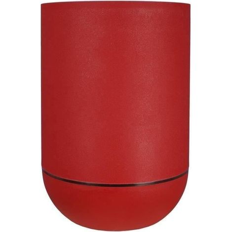 Bac à fleurs - RIVIERA - GRANIT TULIPE - Plastique - D50 x H71 cm - Rouge (1/3)