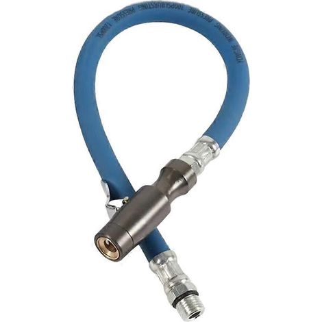 Tuyau de gonflage pour pneus, adaptateur de gonflage, pompe à air à torsion, rallonge de tuyau, raccord de gonflage verrouillable, vélo/moto (1/5)