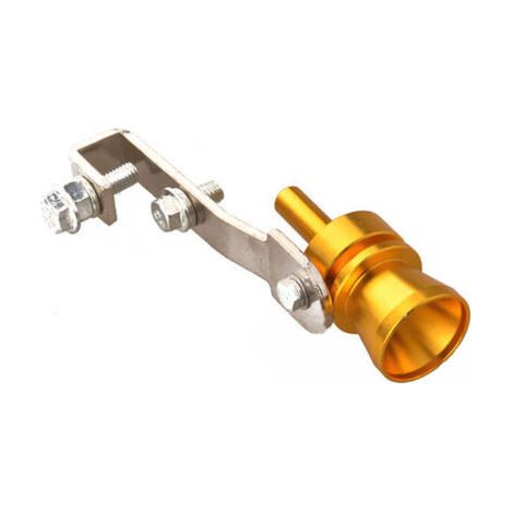 Voiture Turbo Sifflet Modifié Tuyau D'échappement Sondeurs Moto Tuyau D'échappement XL or (1/4)