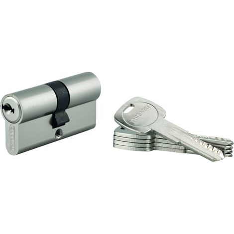 Cylindre de serrure double entrée Trafic 6 UNIKEY (achetez-en plusieurs, ouvrez avec la même clé), 30x30mm, 5 clés - (1/5)