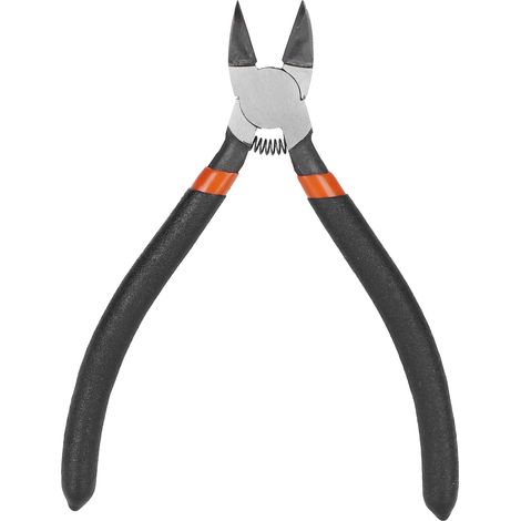 Mini pince coupante diagonale à poignée ressort pour électricien, 15 cm (6 pouces) (1/5)