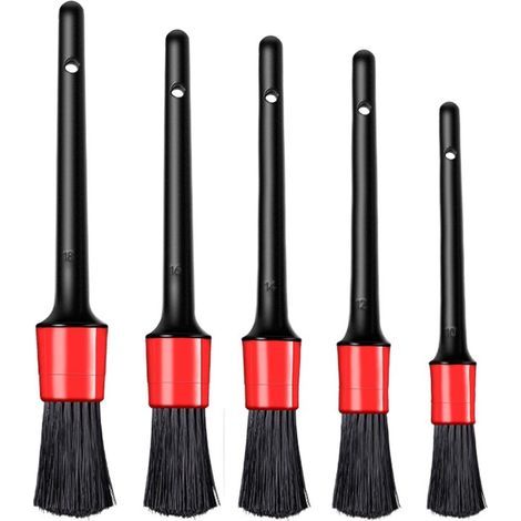 BRAVIX Brosse Jantes Voiture, Brosse de Nettoyage en Microfibre avec Pinceau de Détail, Brosse a Jante, Pas de Rayures Brosse Jantes, Nettoyage en Douceur Jusque pour Le Nettoyage des (1/3)