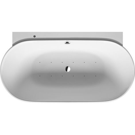Baignoire bain à remous Duravit LUV 180x950 VW 2 dossiers blanc Air-Syst