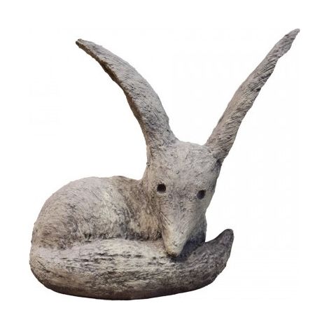 Jardinex – Statue de jardin 'Le Renard' du Petit Prince – Béton armé 45 cm – Résistante intempéries – Sculpture artisanale unique
