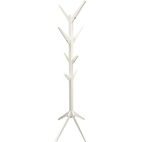 HOME DECO FACTORY Albero bianco 178 cm Mobilier Armadio Appendiabiti Appendiabiti, Legno-MDF, Bianco (1/3)