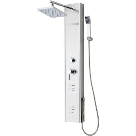 Pannello Doccia Miscelatore Monocomando TAHITI Acciaio Inox SCHÜTTE (1/5)