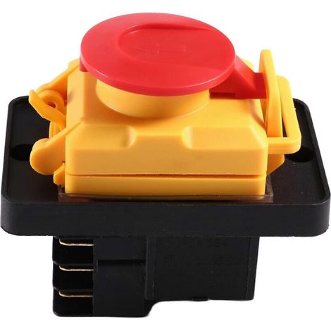 Interrupteur électromagnétique étanche KJD22 250 V à bouton-poussoir 6 broches pour tours et outils électriques (1/5)