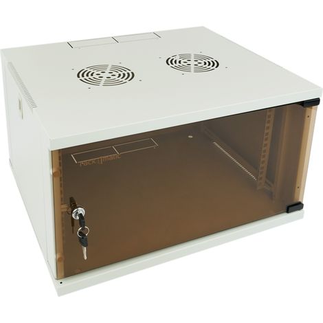 RackMatic - Serveur rack 19" murale 6U blanc SOHOrack 540x450x312 mm (1/5)