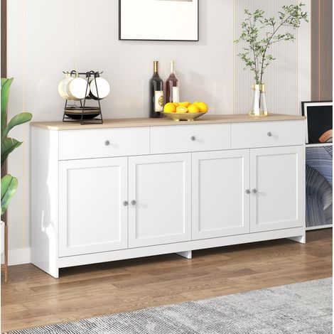 Sideboard Schrank Aufbewahrung 160 cm MDF Landhaus OKMYHOME (1/5)
