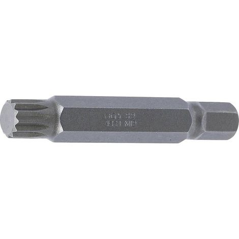 Embout 75 mm 10 mm (3/8) - Denture Multiple Intérieure XZN M12 - Précision et Durabilité, Acier - D-Work