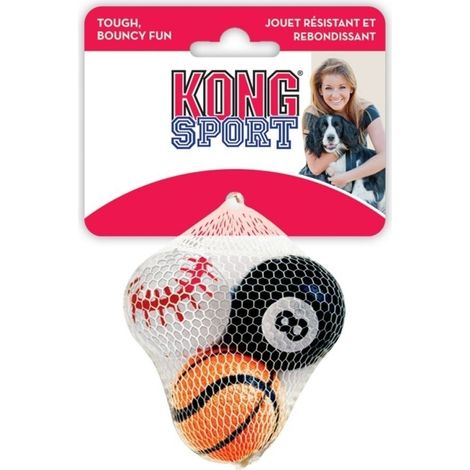 KONG Sport Pelotas Small Ø6 cm (Pack 3 unidades) – Pelotas de caucho súper resistentes para perros  Oferta exclusiva
