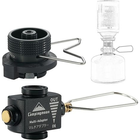 Adaptateur multiple pour cartouche de gaz de camping, conversion de cartouche d'isobutane en cartouche d'isobutane, valve d'économie de gaz, connecteur de cartouche, pièces détachées pour réchauds por