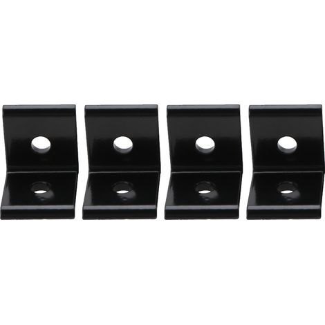 4pcs Connector Corner Angle Bracket Connection Joint Aluminum Profile (Black 2020A) (1/5)