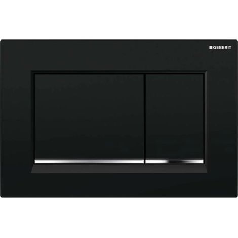 Geberit Sigma30 - Sigma30 release plate, black/chrome 115.883.KM.1 (1/4)