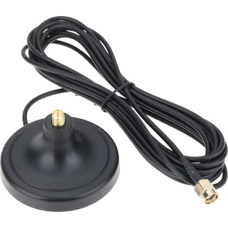 RP-SMA Male to RP-SMA Female Magnetic Antenna Base, 300cm, 5dBi, 50Ω, Compatible with Reolink WiFi Camera and Battery (1/5)