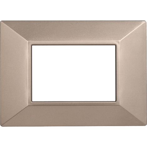 ETTROIT AN90310 3P Pyramidenplatte Serie MOON, Farbe Bronze, kompatibel mit Bticino Axolute