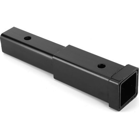 Extension d'attelage de remorque 12 pouces Tube carré en acier pour rallonge de remorquage de 5 000 lb pour récepteur de classe 3/4 2 pouces (1/4)