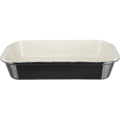 Plat à rôtir en fonte noir - 405 x 250 x 70 mm - VOGUE (1/4)
