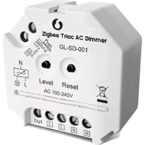 Variateur d'ampoules LED intelligentes Zigbee 3.0, variateur Triac AC, interrupteur tactile, réglage de la luminosité par application, commande vocale ou télécommande (1/5)