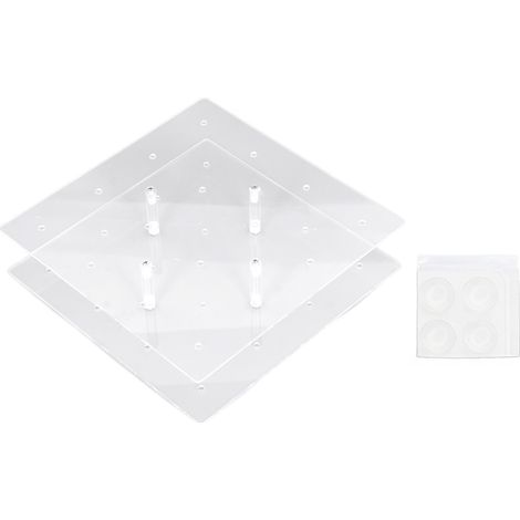 Lollipop Display Stand 20 Hole Transparent Acrylic Double Layers Cake Pop Stand for Wedding Birthday Party Anniversary (1/5)