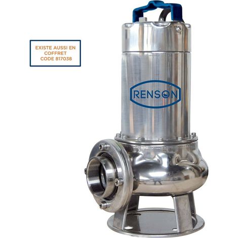 POMPE DE RELEVAGE 230V VORTEX 1,1KW INOX EAUX CHARGEES RENSON (1/2)